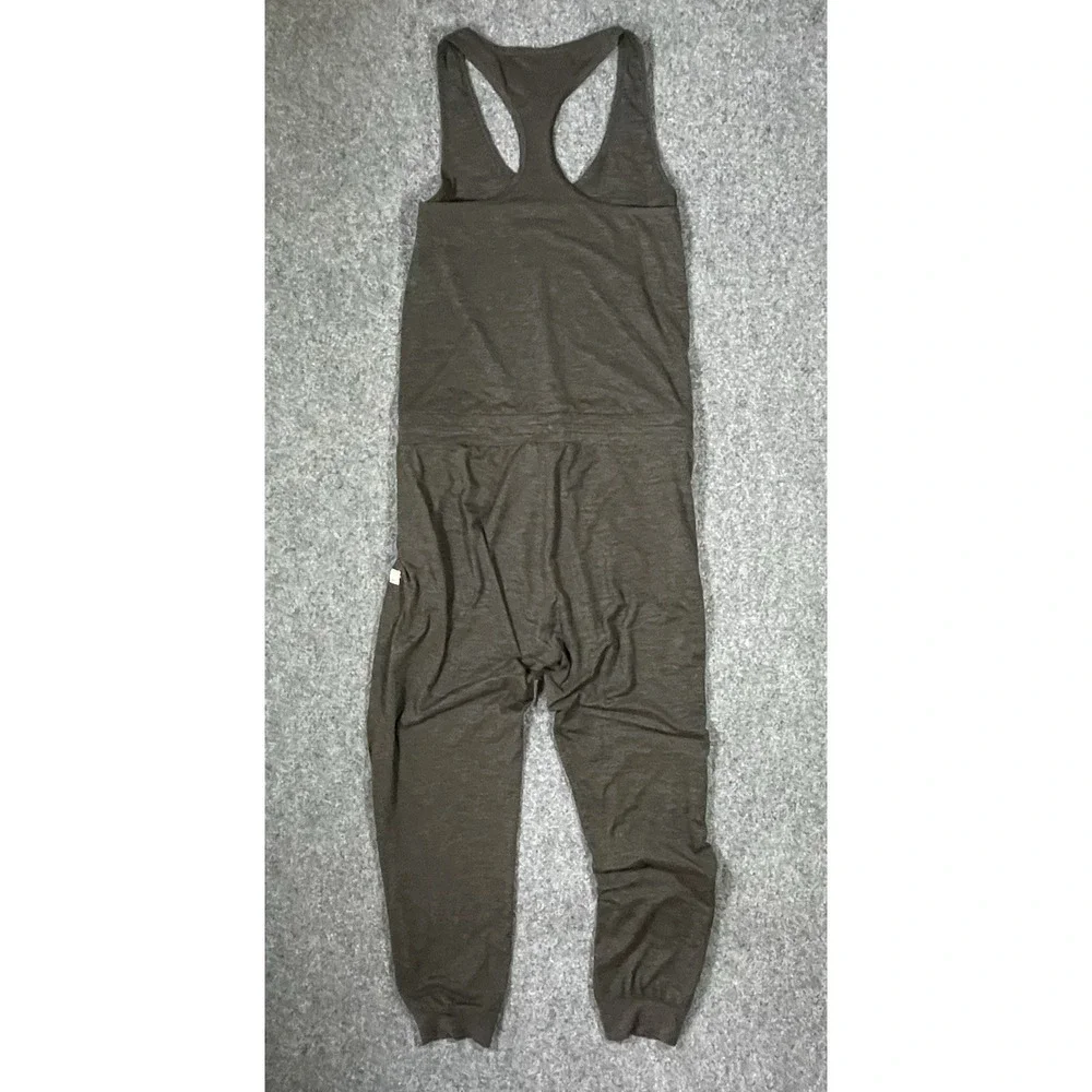 VUORI Womens Lux Harem Jumpsuit Size Large* Green Racerback Tank Jogger Lounge - Picture 2 of 8